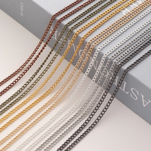 Multicolor DIY fine metal O-chains for jewelry making in gold, silver, and bronze finish