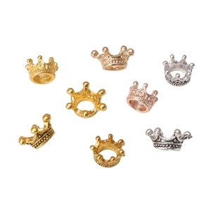 Distanziatori a corona in lega placcata per creazione gioielli in oro, argento e oro rosa