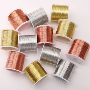 DIY jewelry copper wires in gold silver and copper colors for handmade craft making