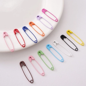 Colorful Metal Safety Pins For DIY Crafting Clothing Fastening Jewelry Making Supplies Multi Colored Painted Pins