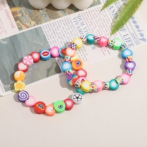 Buntes 24-Fächer-Polymer-Ton-Perlen-Set für DIY handgefertigten Schmuck und Armbänder