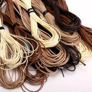 Waxed Cord Jewelry Making Thread DIY Material For Bracelet Necklace Phone Chain Minimalist Crafting String Accessory Brown Khaki White