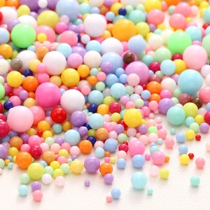 Set di perle di plastica color macaron in varie dimensioni per fai da te e gioielli