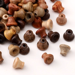 Natuurlijk Hout Stupa Tussenkralen Voor DIY Sieraden Maken Ebbenhout Sandelhout Pagode Kralen Voor Boeddhistische Mala Armband Handwerk
