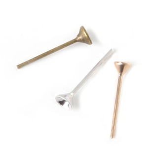 DIY Earring Stud Posts Metal Jewelry Making Findings Cup Flat Ball Base Ear Studs For Handmade Earring Jewelry Supplies