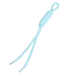 Cordino paracord intrecciato azzurro con nodo per gioielli fai da te e portachiavi