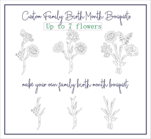 Guide des options de bouquets de fleurs de naissance personnalisés jusqu'à sept fleurs