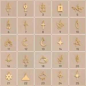 Collier Pendentif en Acier Titane Plaqué Or 18K Mode Papillon Étoile Fleur Croix Bijoux Géométriques pour Femmes