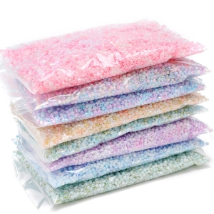 Perles de Rocaille en Verre de 4mm Couleur Crème pour la Fabrication de Bijoux DIY Accessoires Artisanat Couleurs Macaron Perles en Vrac