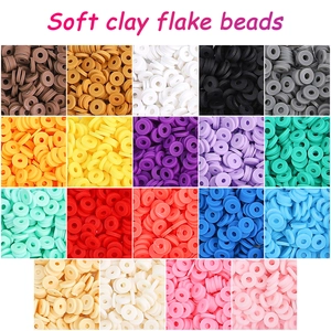 Kit de perles en argile polymère 6mm pour création de bijoux et bracelets faits à la main