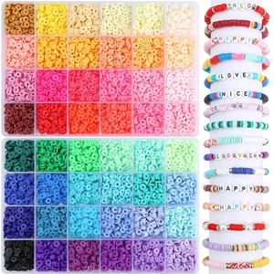 Polymer Ton Heishi Perlen Für DIY Armband Halskette Ohrring Schmuckherstellung Mehrfarbige Handgefertigte Bastelkomponenten Perlen Set