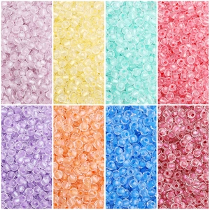 Faceted Glass Beads Chameleon Loose Spacer Beads For Jewelry Making DIY Bracelet Necklace Handcrafted Accessories Fashion Beads