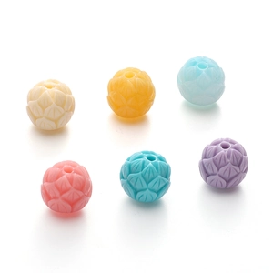 Perles fleur de lotus en résine colorée pour la création de bijoux DIY en tons pastels