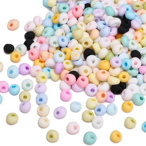 Mix of 4mm macaron teardrop mineral glass beads for DIY necklaces and bracelets