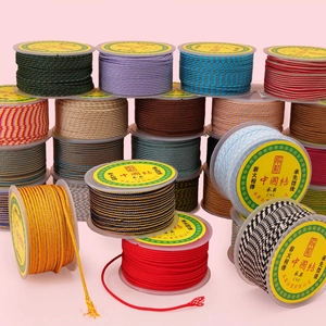 Bobine di filo di nylon colorato da 2mm per gioielli fai-da-te e nodi cinesi