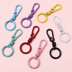 Lot de 8 porte-clés métalliques aux couleurs macaron avec finition mate laquée