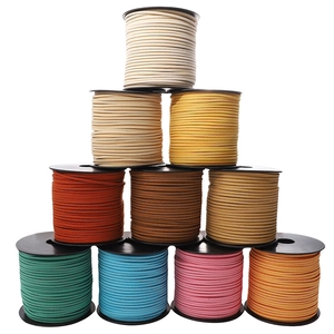 Großpackung 3mm Wildlederimitat-Kordeln in 10 Farben auf Spulen für DIY Schmuck
