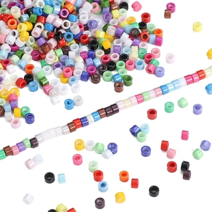 Kleurrijke glazen kralen van 1,6-2,5 mm in cilindervorm voor DIY-sieraden maken