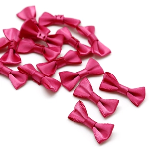 Noeuds artisanaux en ruban de satin rose pour loisirs créatifs et accessoires cheveux