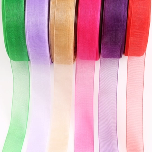 Transparante Organza Chiffon Lint Satijn Stofrol Voor DIY Craft Haaraccessoires Cadeauverpakking Bruiloft Decoratie