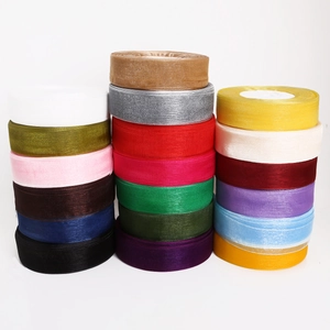 Transparante chiffon linten in 18 kleuren voor DIY haaraccessoires en geschenkverpakkingen