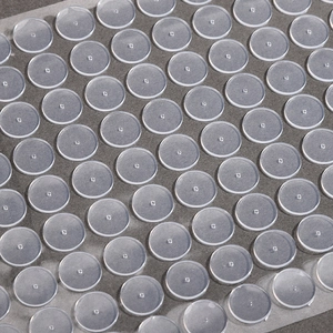Clear silicone piercing discs set for earring healing and bump prevention