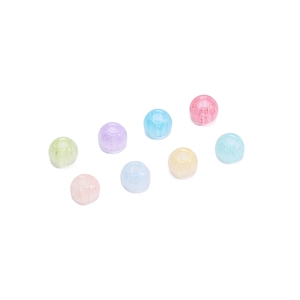 Pastel jelly cat eye glass beads set in various colors for DIY jewelry making and crafts