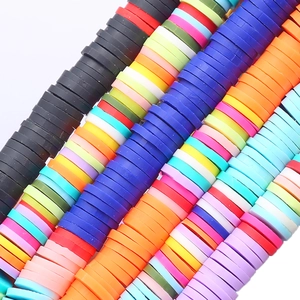 Bunte Heishi-Perlen aus Polymer-Ton für DIY-Schmuck, Halsketten und Armbänder-Set