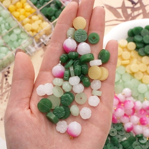DIY Jewelry Kit with Imitation Jade Pumpkin and Flower Beads for Necklaces and Bracelets