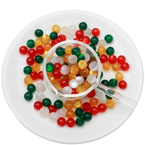 10mm multi-color resin cat eye round beads for handmade DIY jewelry and necklace crafting