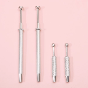 Set da 4 pezzi di pinze di precisione in alluminio antiscivolo per gioielli e pietre