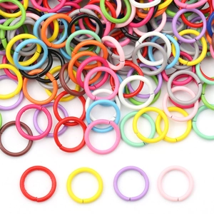 Iron Colorful Jump Rings Lacquered Closed Metal Rings Connectors For DIY Jewelry Handcraft Making Keychain Accessories Findings
