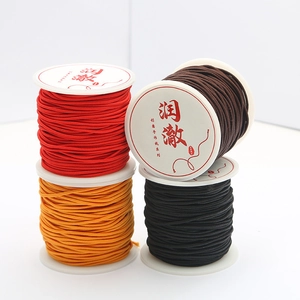 Corda elastica in poliestere per gioielli fai da te in colori rosso giallo marrone nero