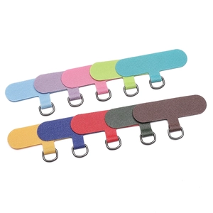 Colorful Oxford fabric phone lanyard patches with durable metal D-rings in ten shades