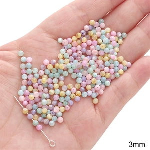 Perles de coquillage colorées de 3mm pour bijoux faits main DIY bracelets et boucles