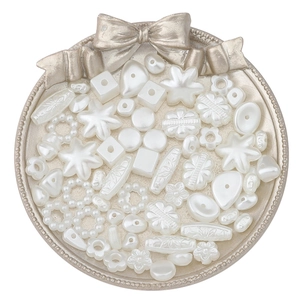 Mezcla de perlas de imitación de ABS en formas de estrella y flor para joyería DIY