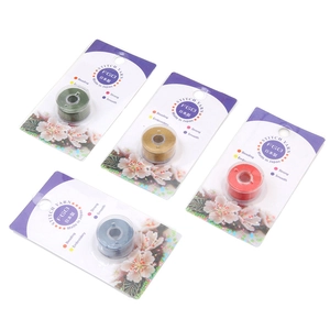 Set de fils de nylon japonais pour perles en quatre couleurs pour bijoux DIY