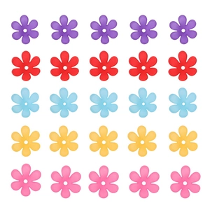 Acrylic Frosted Flower Beads Translucent Six Petal Five Petal DIY Jewelry Accessories For Hairpins Earrings Making For Women