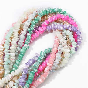 Tiras de perlas de agua dulce naturales coloridas para creación de joyas DIY