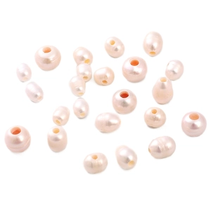 Perles d'eau douce naturelles rose tendre pour la création de colliers et bracelets DIY