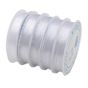 Four rolls of strong and stretchy transparent crystal string for DIY jewelry making