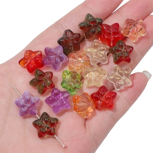 Star-shaped beads with bow detail for DIY hairpins and earrings crafting