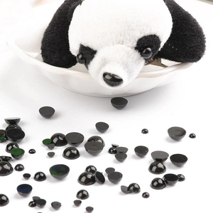 Acrylic Animal Eyes Noses Flatback Beads DIY Handmade Doll Making Material Accessories Craft Facial Features Supplies