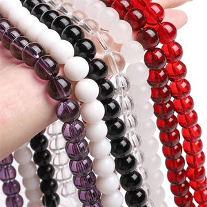 Various colorful imitation jade glass beads for DIY necklaces and handmade bracelets