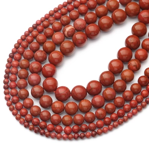 Rote Jaspis-Rundperlen für DIY-Schmuck in verschiedenen Größen von 4 mm bis 12 mm