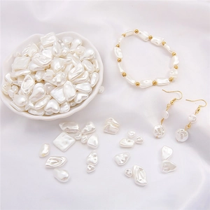 Perles ABS de style baroque pour bijoux DIY avec bracelet et boucles d'oreilles