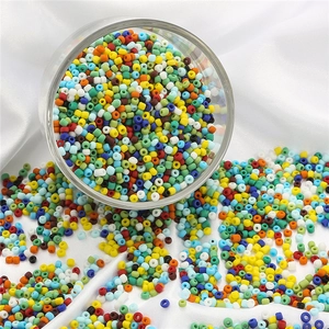 Mix di perline di vetro opache 2-3mm per la creazione di gioielli fai da te e ricamo