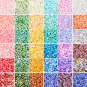 Creamy Misty Iridescent Glass Seed Beads Macaron Colors Round Spacer Beads For DIY Jewelry Making Bracelet Accessories