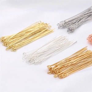 Épingles à Œil en Métal Plaqué Or 14K 18K pour Création de Bijoux DIY Accessoires de Boucles d'Oreilles Argenté Platine