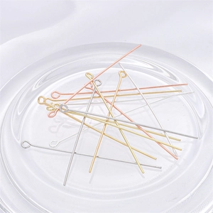 Clous à œil assortis en or argent et or rose pour la création de bijoux DIY et perles